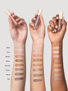 ILIA in morning routine setting on vanity, quick everyday use benefit