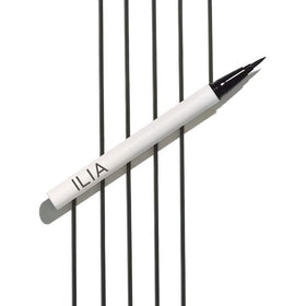 ILIA vanity scene with liner for everyday routine and clean-beauty benefit
