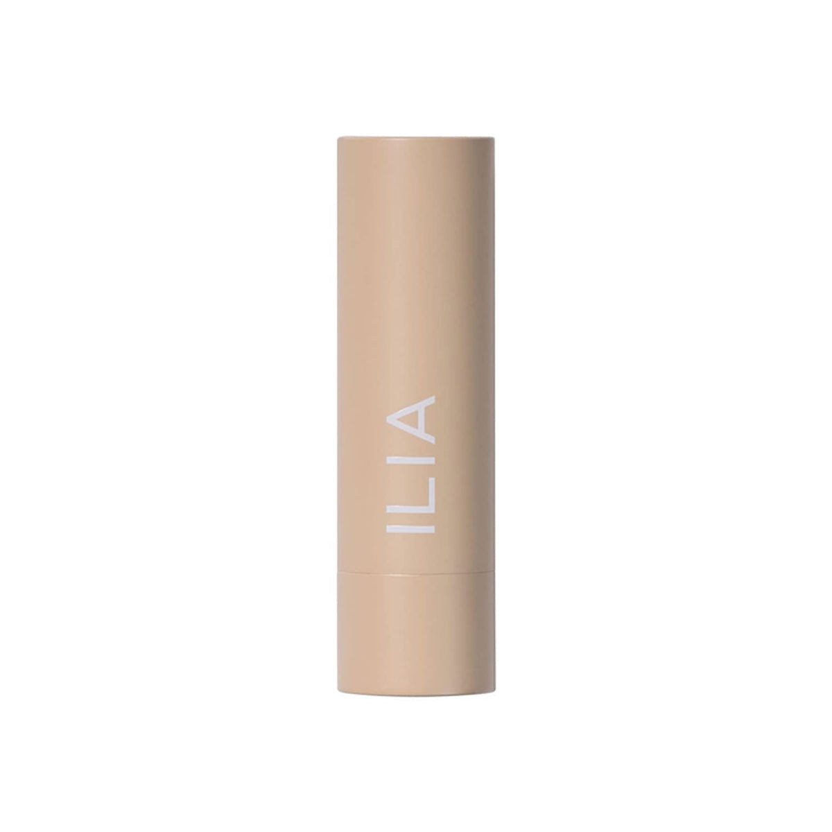 ILIA lipstick bullet angled detail highlighting creamy finish and precise application benefit