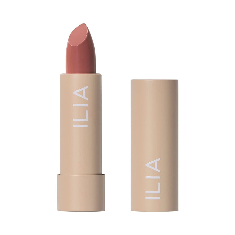 ILIA front packaging showing Amberlight shade and clean branding, high-impact color benefit