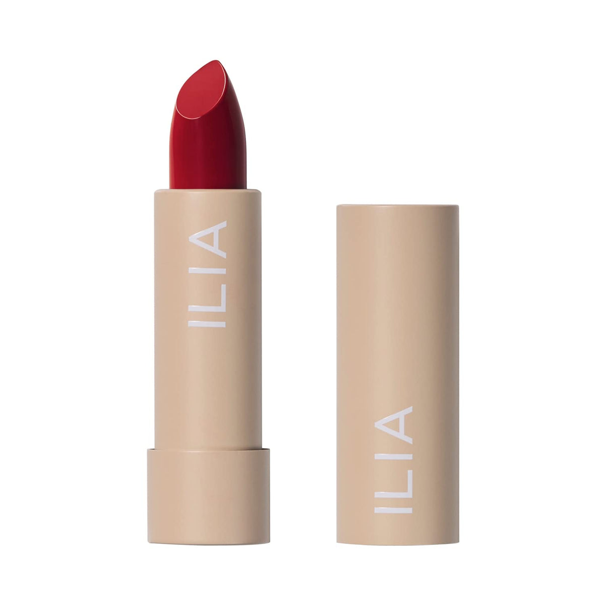 ILIA front packaging of Color Block Tango showing elegant tube and brand appeal