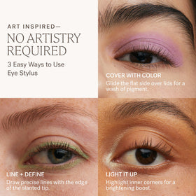 ILIA Eye Stylus used as eyeliner along lashes for defined eyes