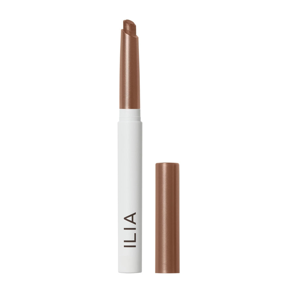 ILIA Eye Stylus Brocade front packaging shows compact, travel-friendly design and branding