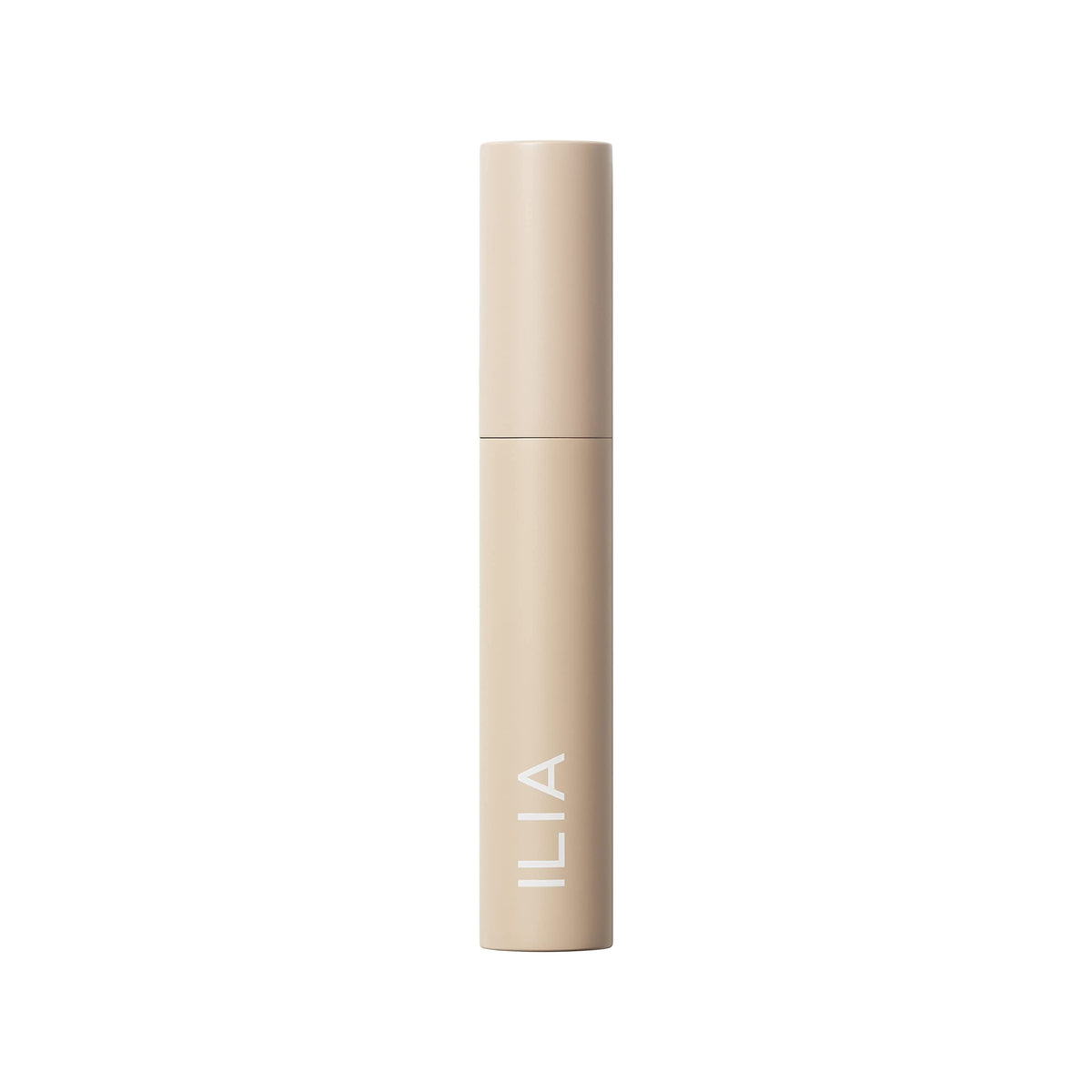 ILIA packaging label close-up listing clean, vegan ingredient claims
