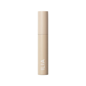 ILIA packaging label close-up listing clean, vegan ingredient claims