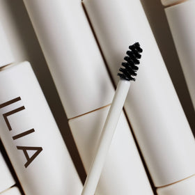 ILIA on-model brows showing lifted shape and natural hold benefit