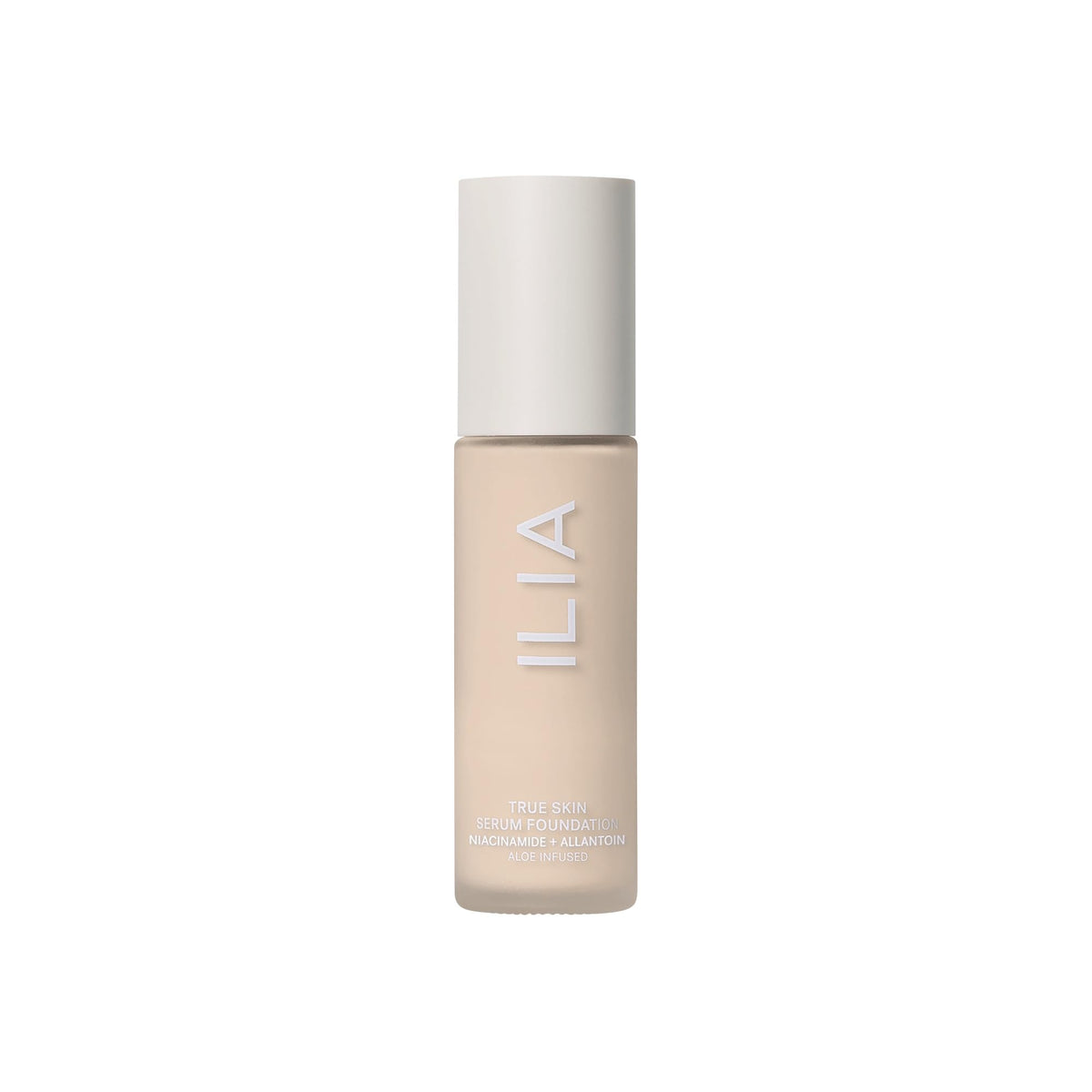 ILIA foundation on vanity in lifestyle scene suggesting daily use