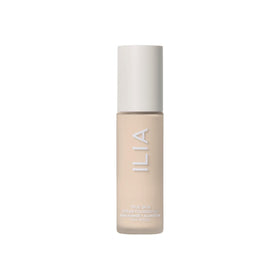 ILIA foundation on vanity in lifestyle scene suggesting daily use