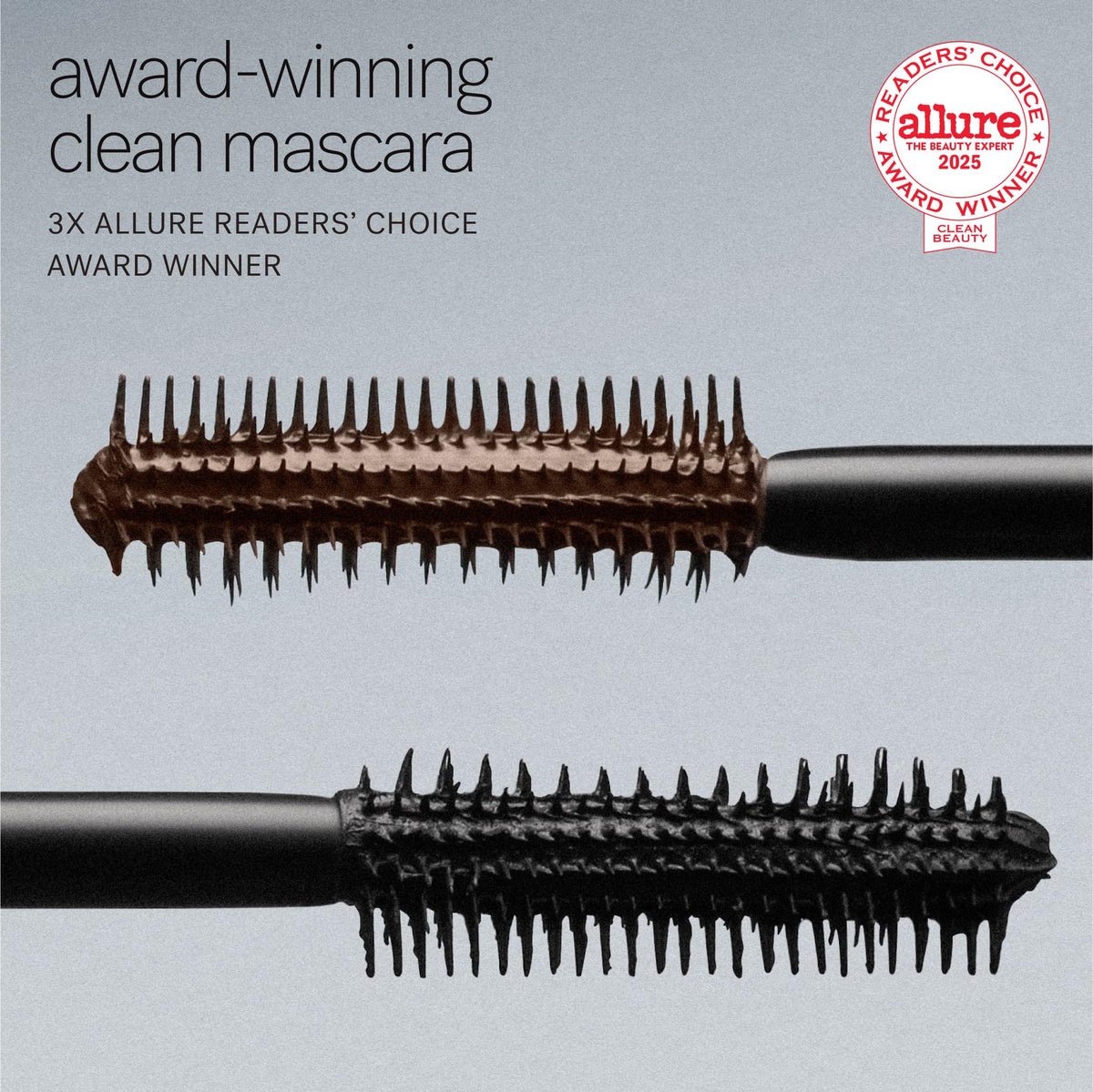 ILIA Limitless Lash brush and comb closeup demonstrating separation benefit