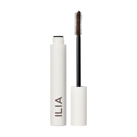 ILIA front packaging showing sleek tube and rich brown benefit