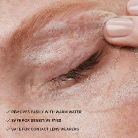 ILIA Limitless Lash packaging in a bathroom lifestyle setting conveying daily routine benefit