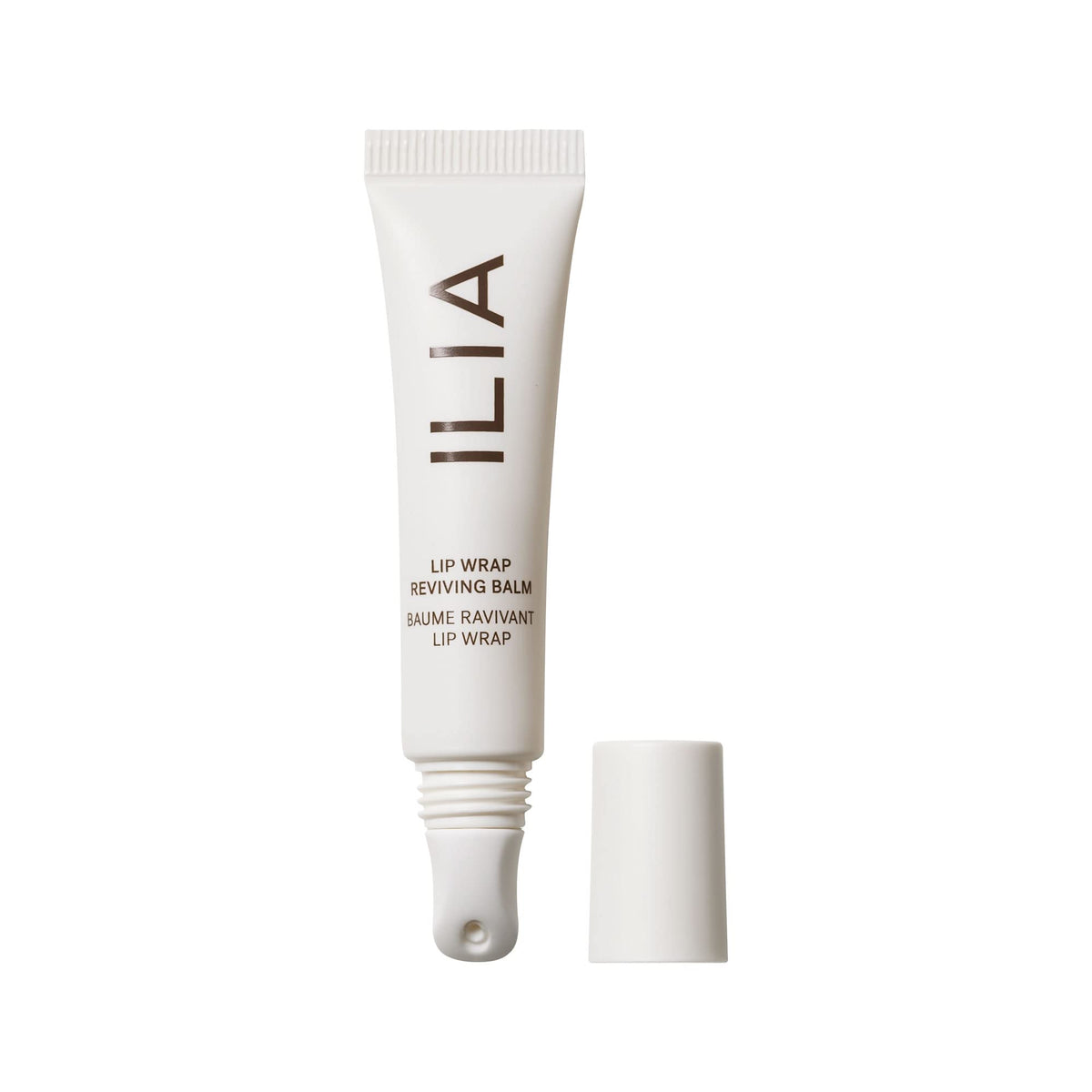 ILIA front packaging view showing compact hydrating balm benefit
