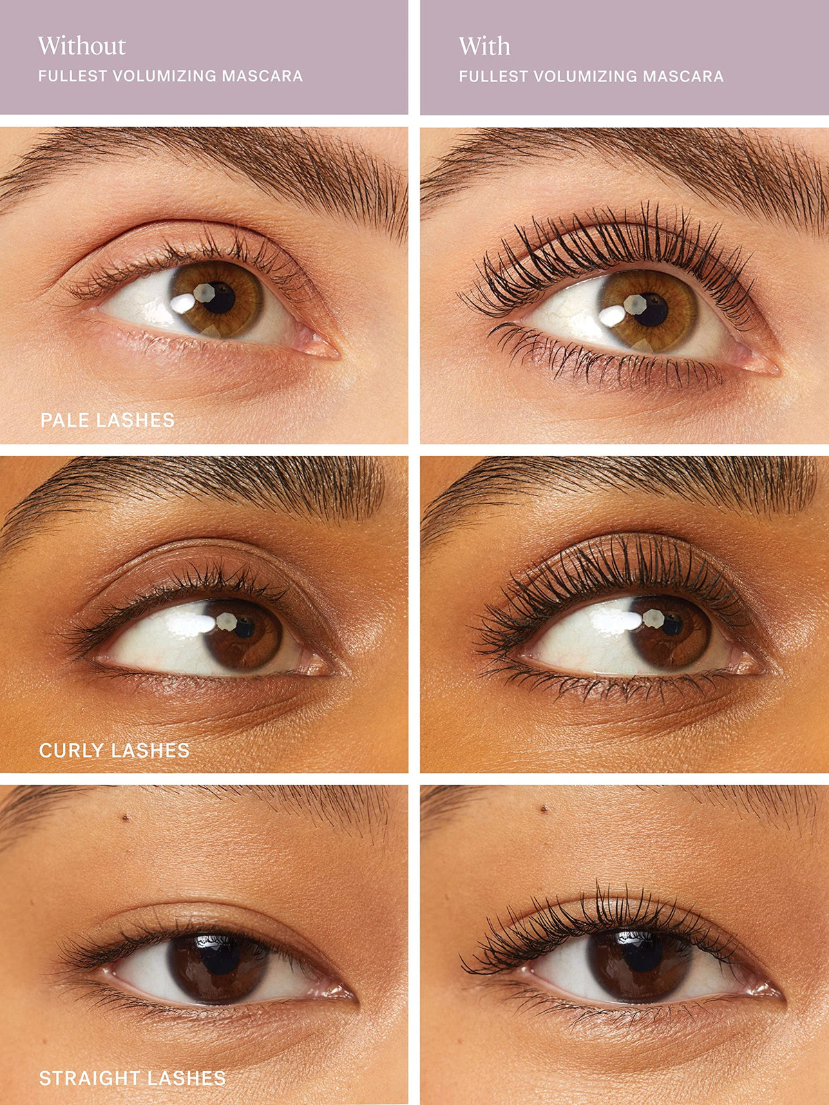 ILIA mascara applied on lashes for visible fuller effect
