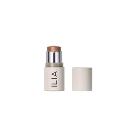 ILIA multi‑stick front closed showing compact twist design and travel benefit