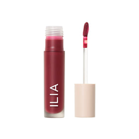ILIA Overglaze Figure front view showing glossy berry mauve finish and sleek tube