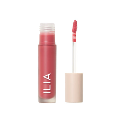 ILIA front packaging of Overglaze Slip showing product benefit of high shine