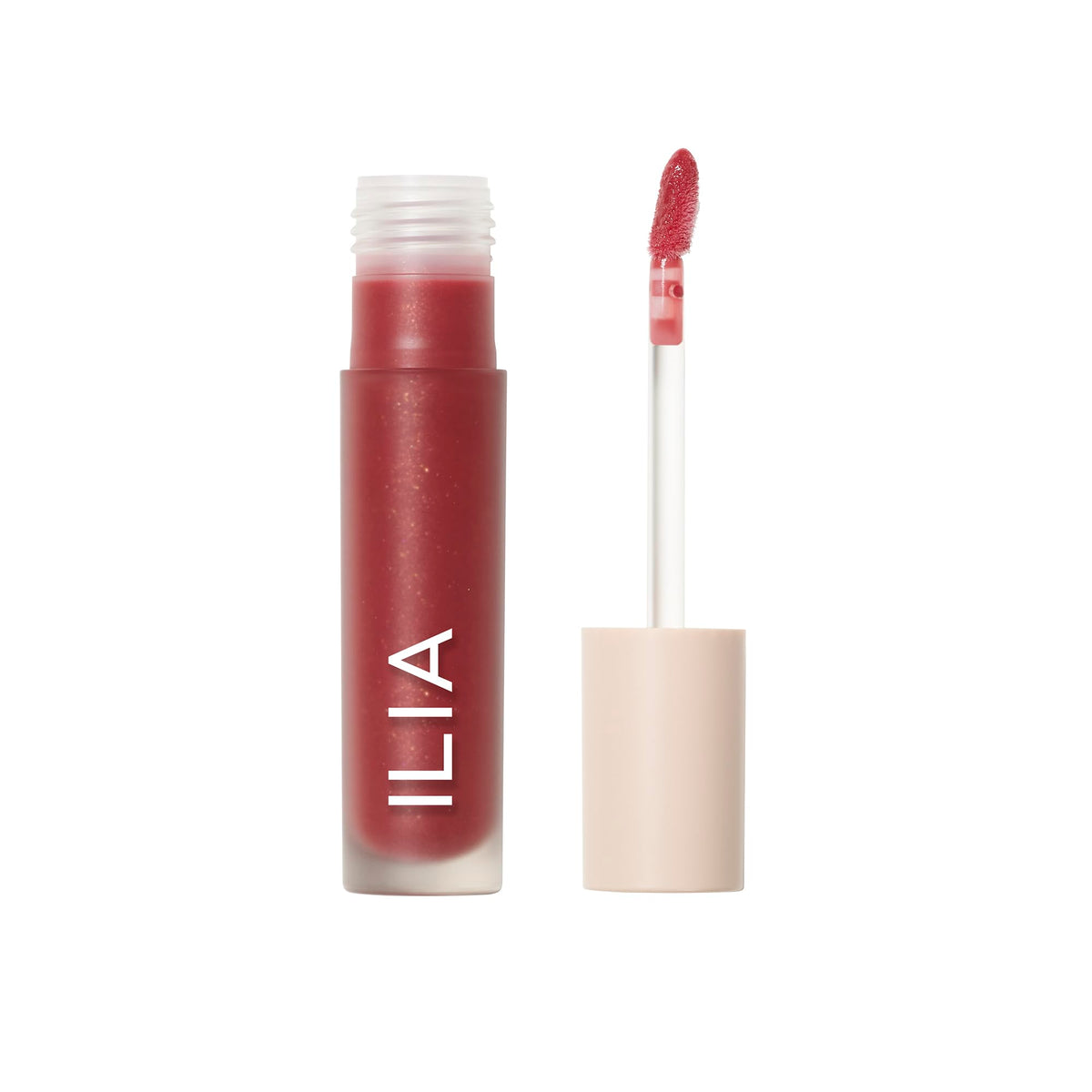 ILIA front packaging of Overglaze Vessel showing sleek tube and shade