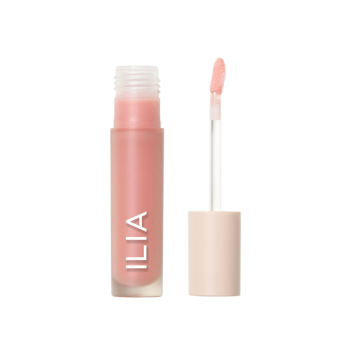 ILIA front view of porcelain gloss tube showing elegant packaging and product clarity