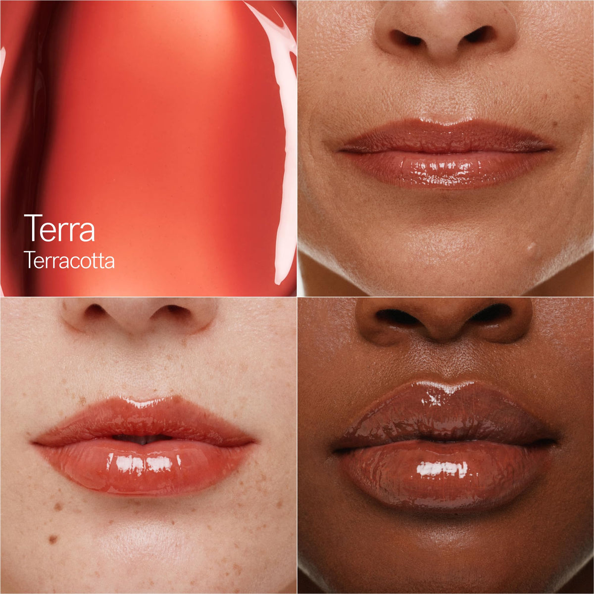 ILIA Overglaze Terra wand applicator with gloss on tip for smooth application benefit