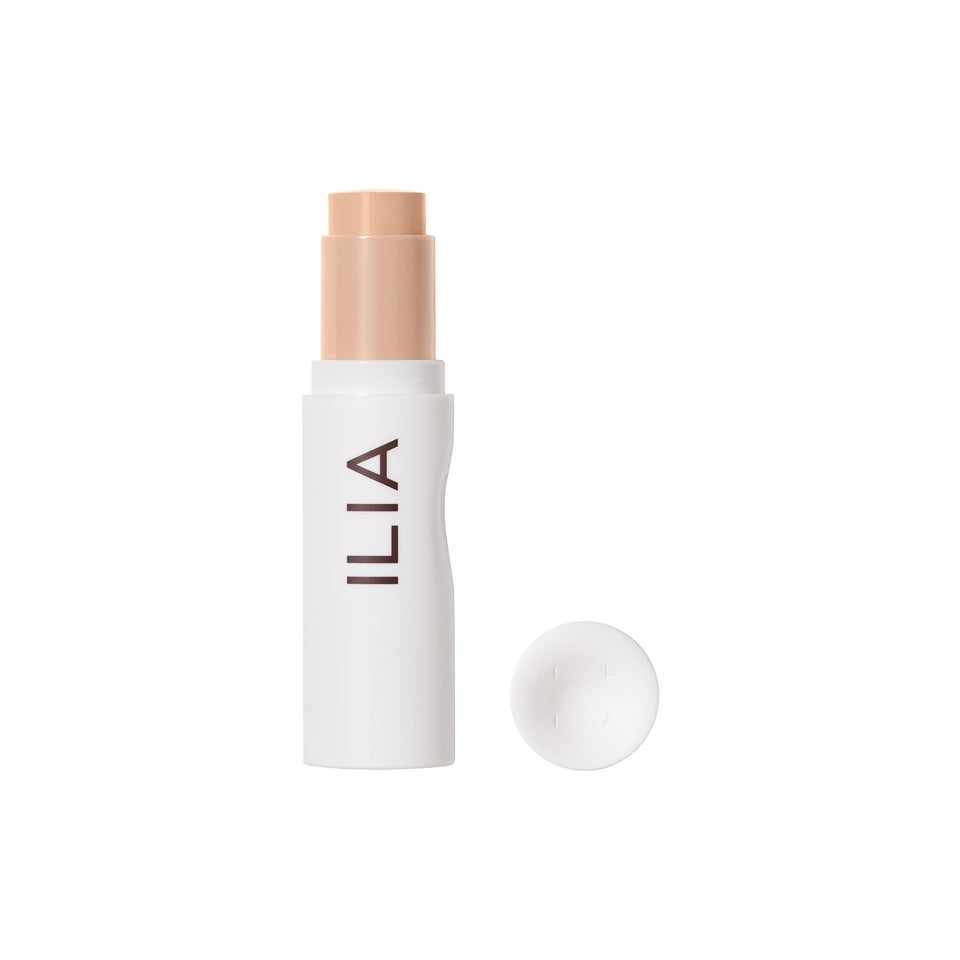 ILIA front packaging of the Skin Rewind stick showing sleek tube and cap