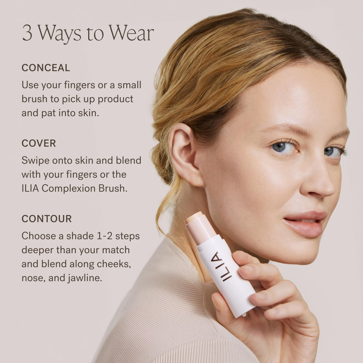 ILIA ingredients label close-up highlighting clean formula benefits