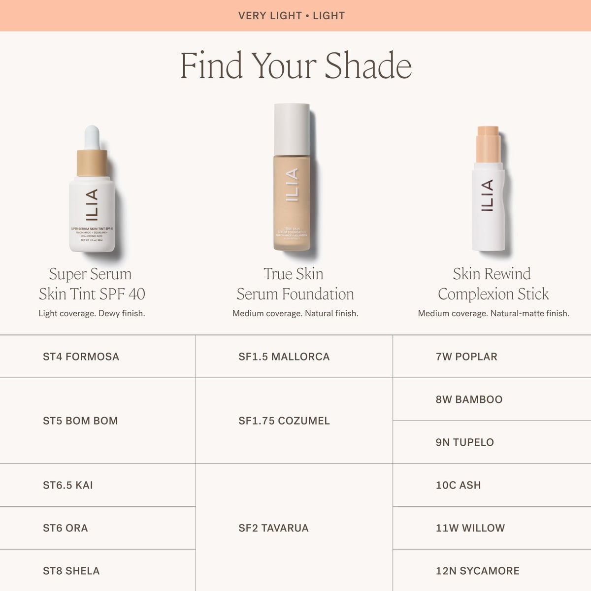 Split-face before and after using ILIA stick — visible skin smoothing effect