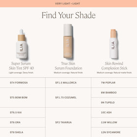 Split-face before and after using ILIA stick — visible skin smoothing effect