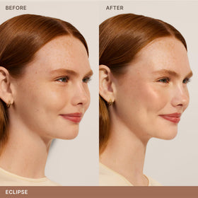 ILIA angled sculpting brush picking product for precise application benefit