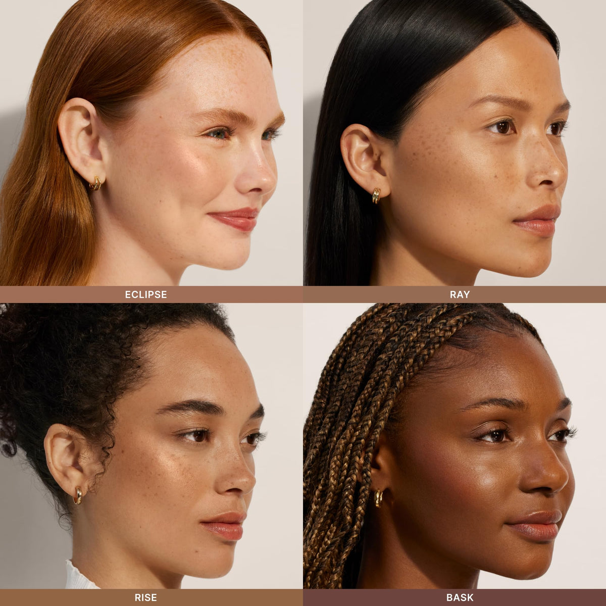 ILIA flatlay of Sunshift among clean-beauty products showing thoughtful formulation benefits