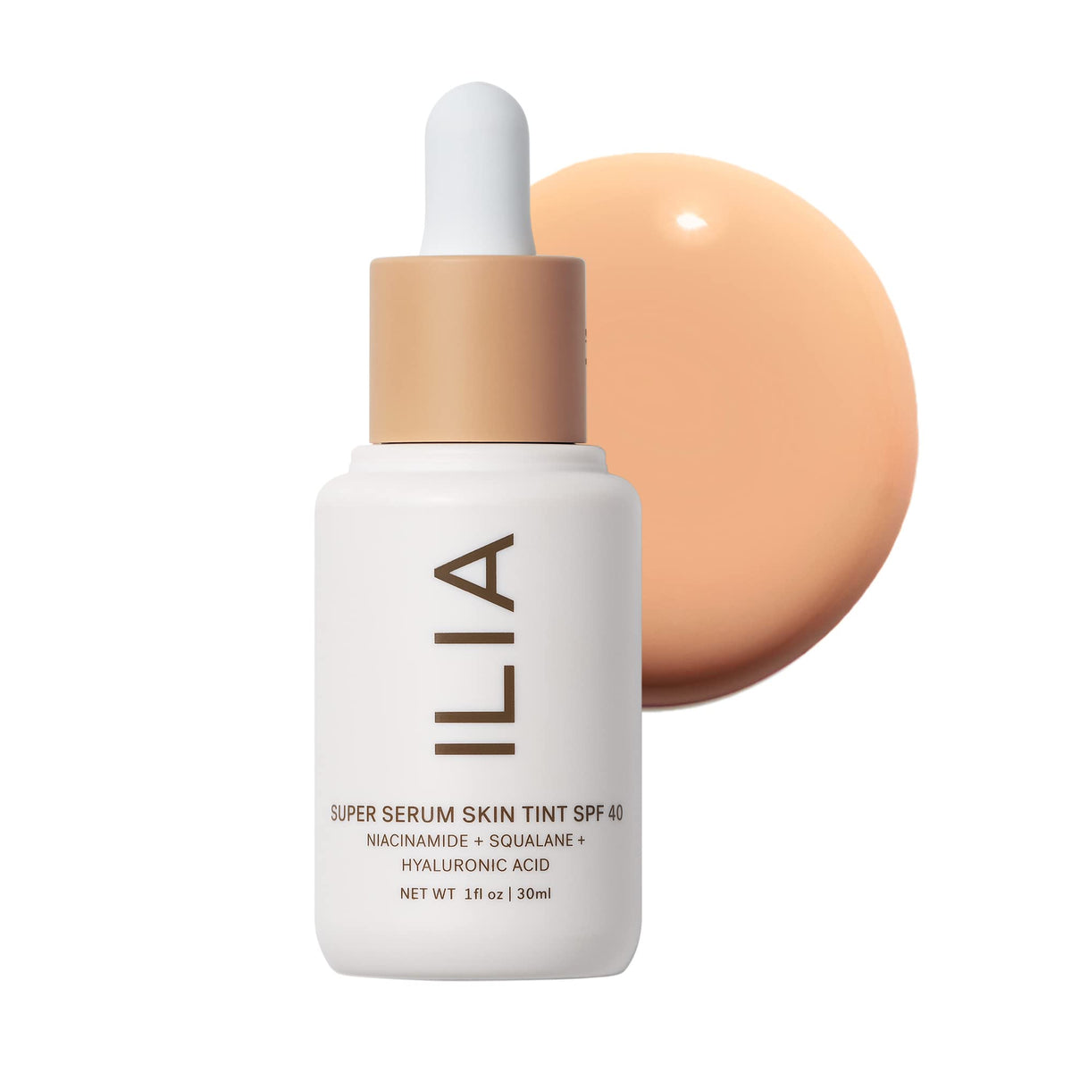 ILIA front packaging showing Kai ST6.5 and product benefits