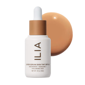 ILIA front packaging showing bottle and label, highlights SPF 40 protection