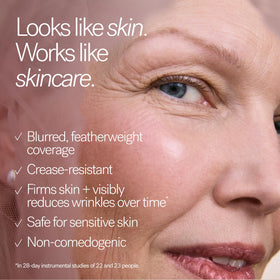 ILIA texture shot with pipette showing lightweight, serum consistency for comfortable all-day wear