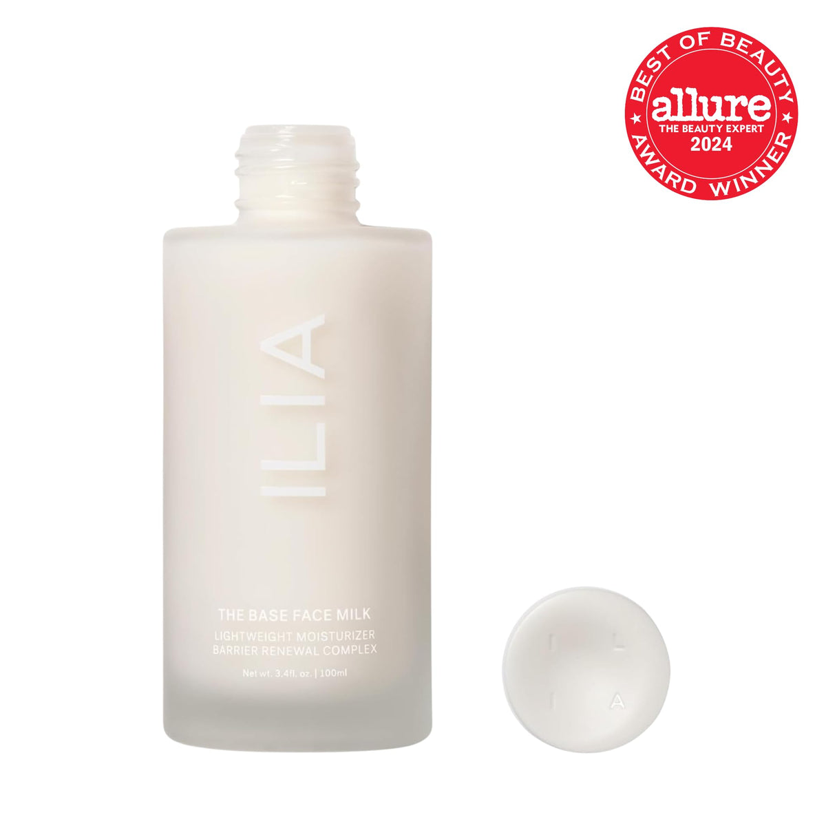ILIA dispensed texture on fingertip highlighting lightweight hydration