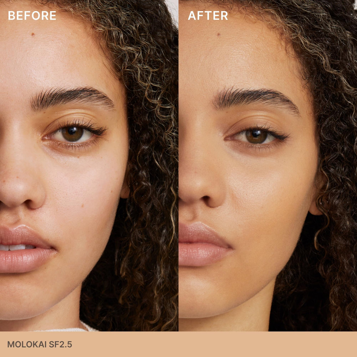 ILIA arm swatch of Molokai SF2.5 showing true warm undertone match