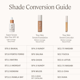 ILIA foundation bottle on vanity conveying everyday beauty and effortless application