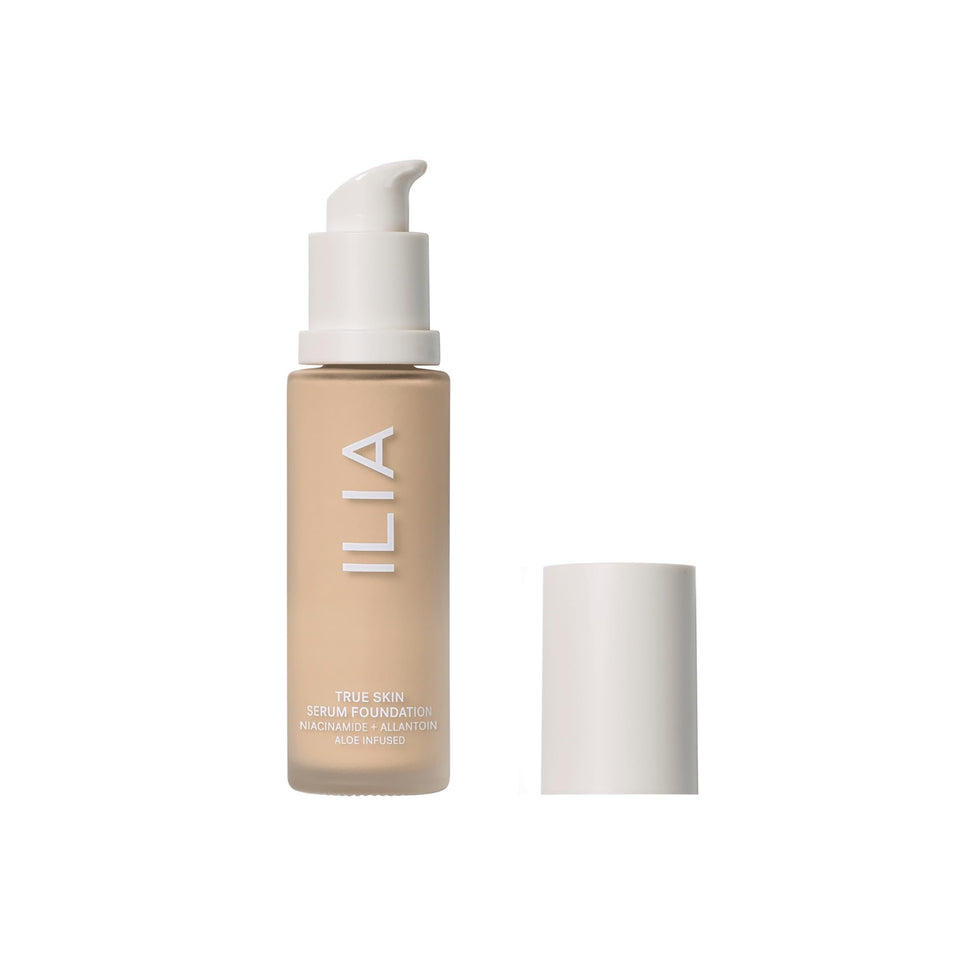 ILIA front bottle shot showing product packaging and clean design benefit