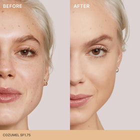 ILIA foundation texture on skin demonstrating lightweight blendability