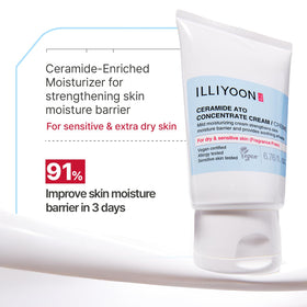 Illiyoon being applied on hand to lock in moisture and soothe skin