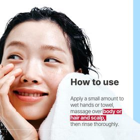 Illiyoon in baby bath setting showing calm skin and safe cleansing