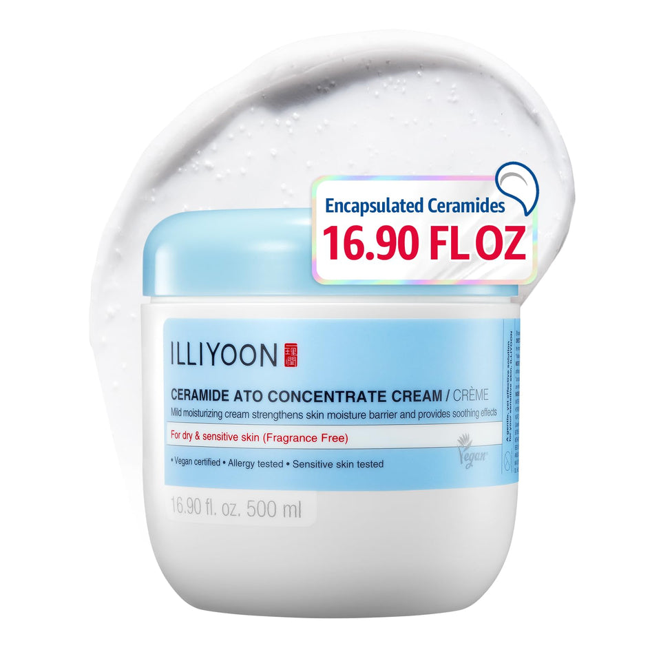 Illiyoon jar front view showing brand and large 500ml size benefit