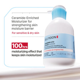 Illiyoon lotion texture spread to show lightweight hydration feel