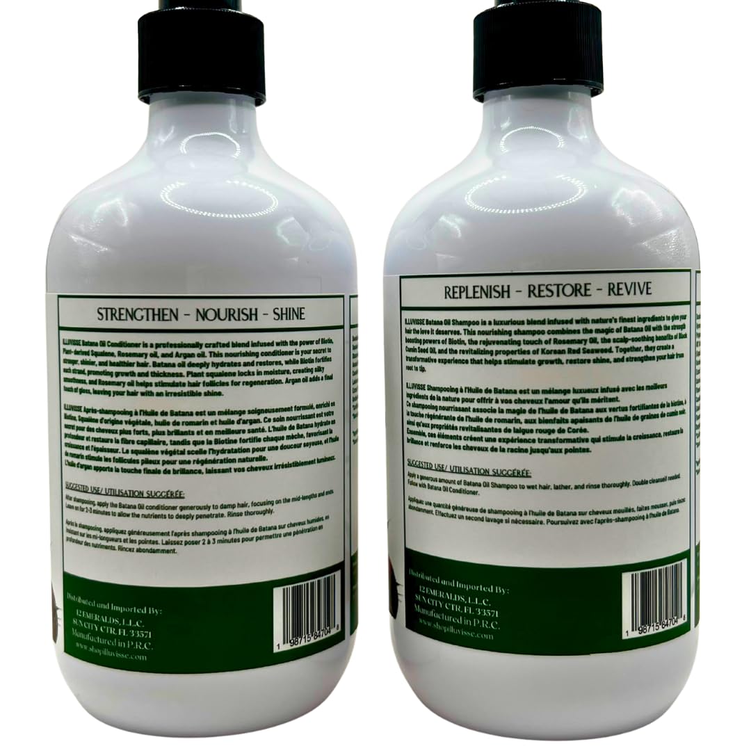 ILLUVISSE label close-up with rosemary and tea tree ingredients listed