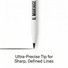 Il Makiage close-up of ultra-fine tip, demonstrating precise control for crisp lines
