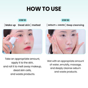 ilso dissolving makeup on skin surface illustrating effective removal of foundation and sunscreen