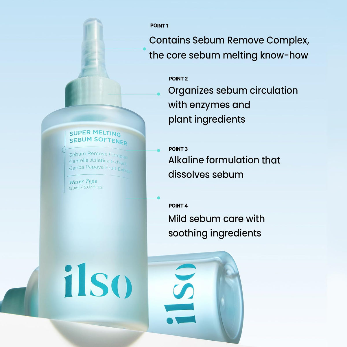 ilso silicone blackhead tool detail showing ergonomic, hygienic design