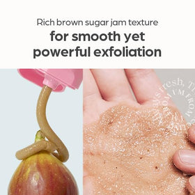 I'm from fig fruit and brown sugar ingredients displayed to show natural origin