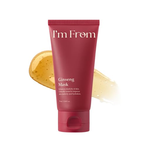 I'm From ginseng mask front jar showing product and clear label benefit
