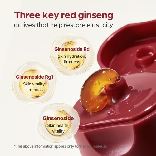 I'm From ginseng mask size comparison with hand to show 2.37 fl.oz scale