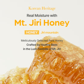I'm from honey mask label detail showing ingredient focus and clarity