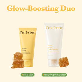 I'm from honey mask on bathroom shelf lifestyle scene for daily routine uplift